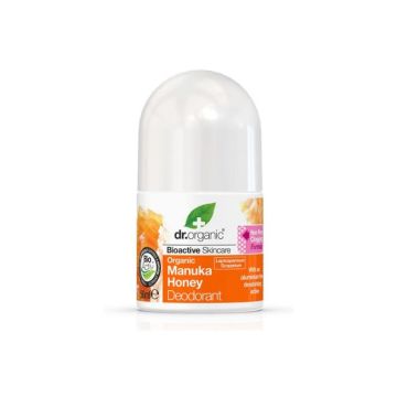 Dr.Organic Manuka Honey Deodorant Aποσμητικό σε Μορφή Roll-on με Βιολογικό Μέλι Μανούκα, 50ml