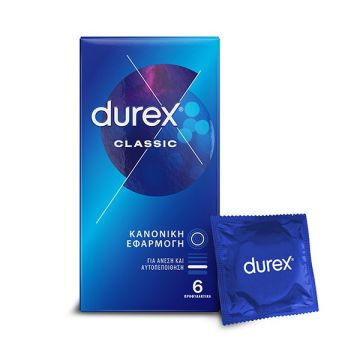 Durex Classic The Beloved Original Προφυλακτικά με Ήπια Λίπανση, 6τεμ