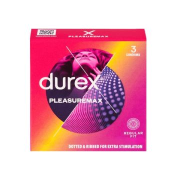 Durex PleasureMax Προφυλακτικά με Ραβδώσεις 3τμχ