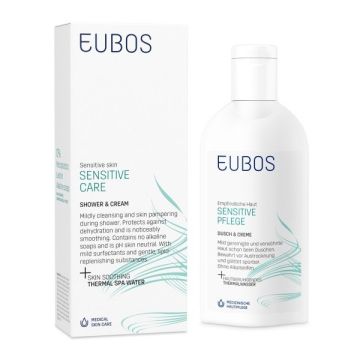EUBOS ΕΛΑΙΩΔΕΣ ΝΤΟΥΣ SENSITIVE SHOWER OIL F, 200ML