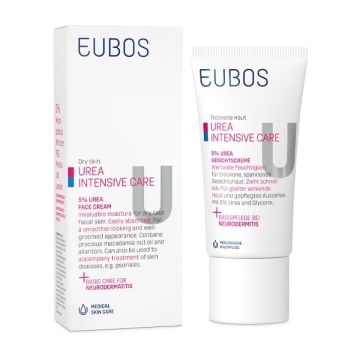 EUBOS UREA 5% FACE CREAM ΕΝΤΑΤΙΚΗ ΕΝΥΔΑΤΙΚΗ ΚΡΕΜΑ ΠΡΟΣΩΠΟΥ 50ML
