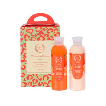 Fresh Line Mandarin & Orange Body Set Αφρόλουτρο 200ml & Γαλάκτωμα Σώματος 200ml