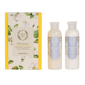 Fresh Line Promo White Jasmine Shower Gel Αφρόλουτρο 200ml & Body Milk 200ml 