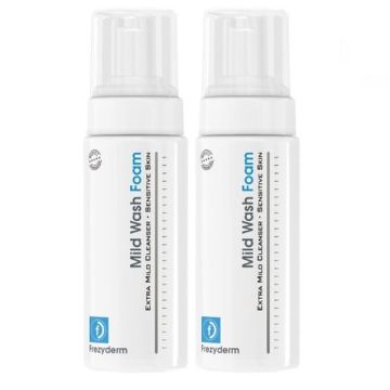 Frezyderm Mild Wash Αφρός Καθαρισμού Προσώπου για Ευαίσθητες Επιδερμίδες 2x150ml