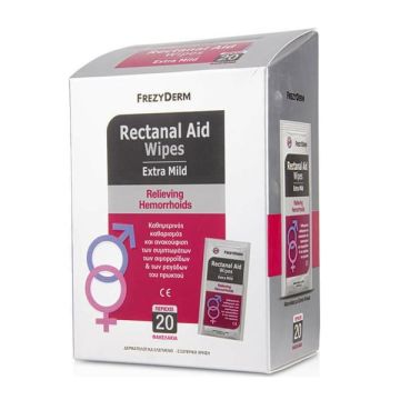Frezyderm Rectanal Aid Wipes Μαντηλάκια για Καταπραϋντική Φροντίδα των Aιμορροΐδων 20 Μαντηλάκια