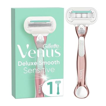 Gillette® Venus Deluxe Smooth Sensitive RoseGold Γυναικεία Ξυριστική Μηχανή Mε 1 Ανταλλακτική Κεφαλή