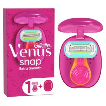 Gillette Venus Snap Extra Smooth Φορητή Γυναικεία Ξυριστική Μηχανή Σε Θήκη Μεταφοράς & 1 Ανταλλακτικό