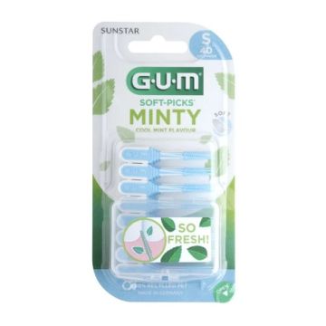 Gum 669 Soft Picks Comfort Flex Cool Mint Small Μεσοδόντια Βουρτσάκια με Γεύση Μέντας 40τμχ