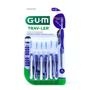 Gum Trav-ler Interdental Brush 1512 Μεσοδόντια Βουρτσάκια 1.2mm 6τμχ