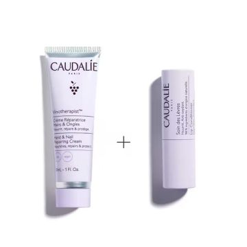 CAUDALIE Vinotherapist Επανορθωτική Κρέμα Χεριών & Νυχιών 30ml + Δώρο Lip Conditioner Ενυδατικό Stick Χειλιών 4.5gr