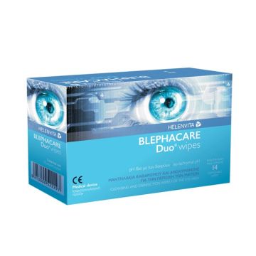 Helenvita BlephaCare Duo Υγρά Μαντηλάκια 14τμχ