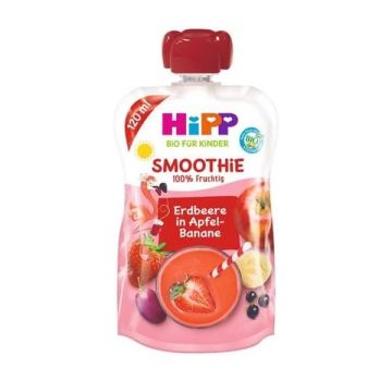 Hipp Smoothie Φράουλα, Μήλο, Μπανάνα 120ml