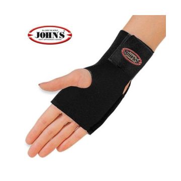 JOHNS Επικάρπιο με Τρύπα Δεξιό Neoprene Χρώμα Μαύρο 120102 1τμχ 