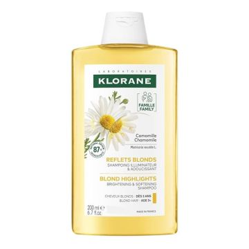 Klorane Camomille Shampoo Σαμπουάν για Ξανθιές Ανταύγιες με Χαμομήλι 200ml