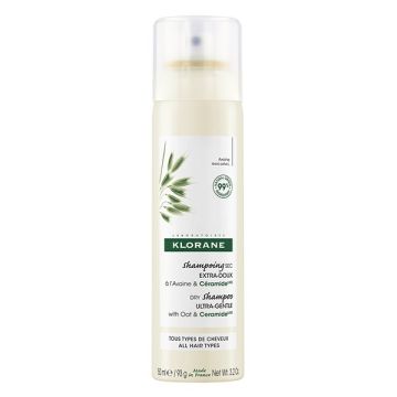 Klorane Dry Shampoo Ultra-Gentle Ξηρό Σαμπουάν με Βρώμη & Κεραμίδια για Κάθε Τύπο Μαλλιών 150ml