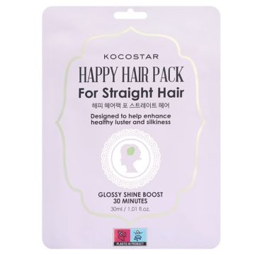 Kocostar Happy Hair Pack for Straight Hair Μάσκα για Ίσια Μαλλιά 1 τμχ