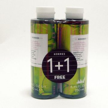 Korres Promo Αφρολουτρο Αγγουρι-Βαμβοο 1+1 Δώρο 250 ml 