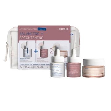 Korres Promo Greek Yoghurt Super Serum 15ml + Wild Rose Spotless Serum 15ml + Wild Rose Face Cream 40ml