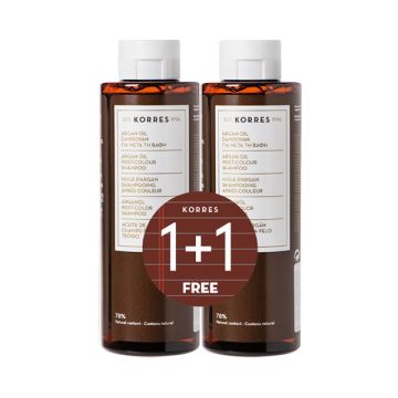 KORRES ARGAN OIL ΣΑΜΠΟΥΑΝ ΓΙΑ ΜΕΤΑ ΤΗ ΒΑΦΗ 2*250ml