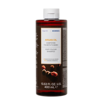Korres Argan Oil Σαμπουάν για Μετά τη Βαφή 400ml