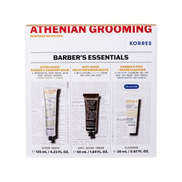 Korres Promo Athenian Grooming Barber's Essentials After Shave Balm 125ml + Αντιγηραντική Κρέμα Προσώπου Ματιών 50ml + Gel Καθαρισμού 20ml 