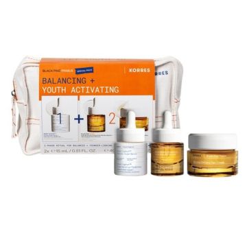 Korres Black Pine Primus Promo με Smart Yoghurt Super Serum 15ml & Black Pine Primus Booster 15ml & Black Pine Primus Face Day Cream 40ml