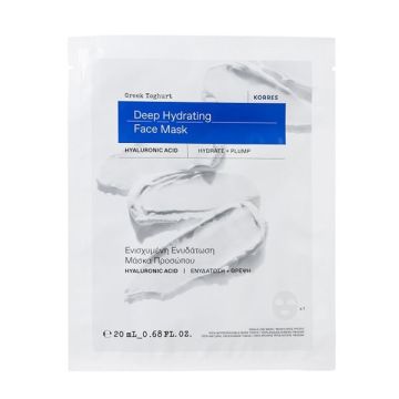 Korres Greek Yoghurt Deep Hydrating Face Mask Hyaluronic Acid Μάσκα Προσώπου για Ενισχυμένη Ενυδάτωση με Ελληνικό Γιαούρτι 20ml