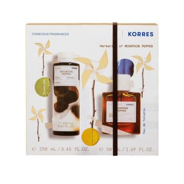 Korres Promo Mountain Pepper Αφρόλουτρο 250ml + Eau De Toilette Ανδρικό Άρωμα 50ml