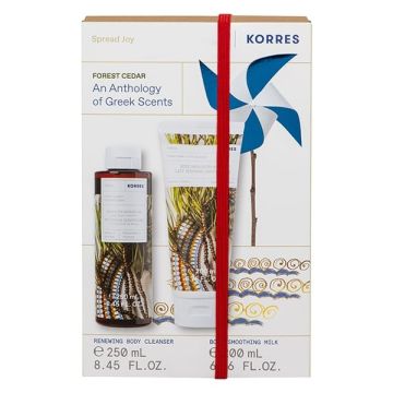 Korres Promo Forest Cedar Renewing Αφρόλουτρο Κέδρος 250ml + Forest Cedar Ενυδατικό Γαλάκτωμα Σώματος Κέδρος 200ml