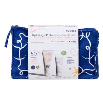 Korres Promo Suncare Ritual με Yoghurt Αντηλιακή Κρέμα Προσώπου SPF50 50ml + Greek Yoghurt Αφρώδης Κρέμα Καθαρισμού 20ml 