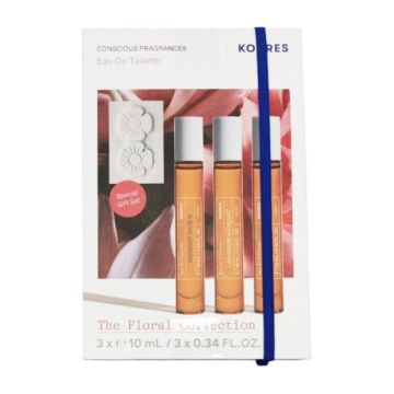 Korres The Floral Collection Promo Set με Eau de Toilette Midnight Dahlia 10ml + Cashmere Kumquat 10ml + White Tea 10ml