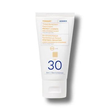 Korres Yoghurt Αντηλιακή Κρέμα Προσώπου με Χρώμα SPF 30 50ml