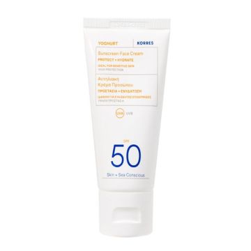 Korres Yoghurt Sunscreen Face Cream SPF50 Αντηλιακή Κρέμα Προσώπου 50ml