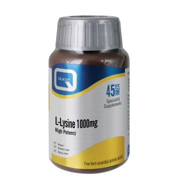 QUEST VITAMINS L-LYSINE 1000mg 45 ΤΑΜΠΛΕΤΕΣ