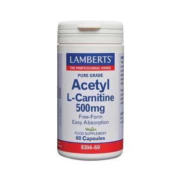 Lamberts Acetyl L - Carnitine 500mg 60 caps