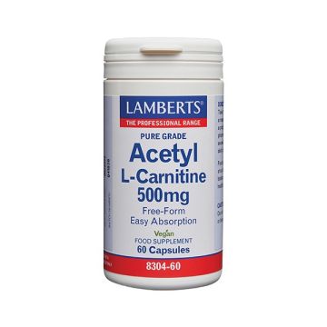 Lamberts Acetyl L - Carnitine 500mg 60 caps