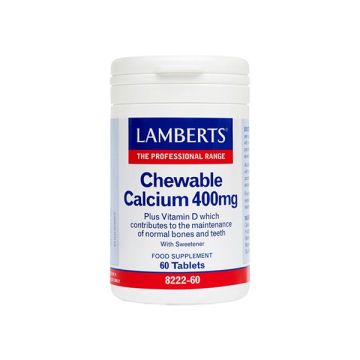Lamberts Chewable Calcium 400mg 60 tabs