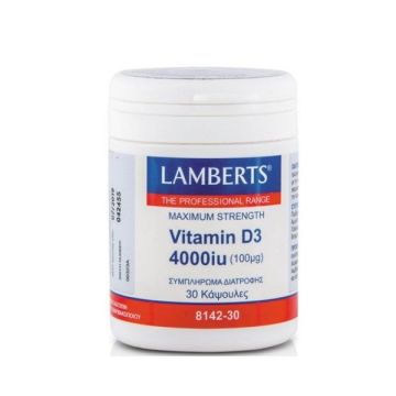 Lamberts Vitamin D3 4000iu (100μg) 30caps 