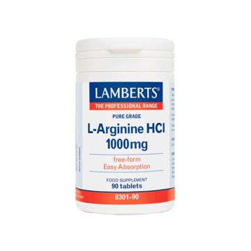 Lamberts L - Arginine HCI 1000mg 90 tabs