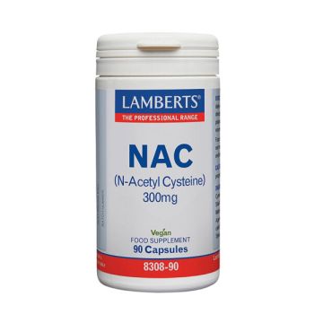 Lamberts Nac 300mg Συμπλήρωμα Διατροφής με Αμινοξύ Ν-ακέτυλο-κυστείνη 90vcaps