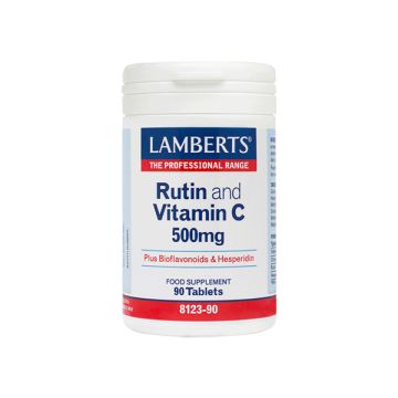 Lamberts Rutin and Vitamin C 500 mg Με προσθήκη βιοφλαβονοειδών 90 tabs