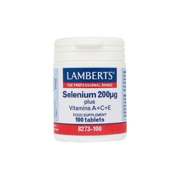 Lamberts Selenium 200μg + Βιταμίνες A, C, E 100 tabs