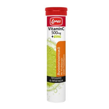Lanes Vitamin C 500mg & Zinc 20 Αναβράζοντα Δίσκια