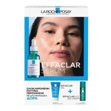 La Roche Posay Effaclar Serum με ΔΩΡΟ Effaclar Gel 50ml & Effaclar A.Z Gel-Cream 3ml 
