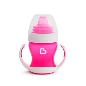 Munchkin Gentle First Cup Pink Εκπαιδευτικό Ποτήρι 118ml 