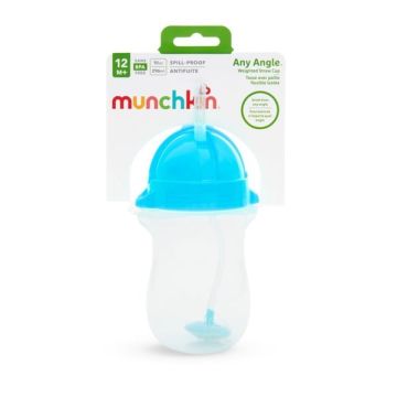 Munchkin Tip & Sip Straw Cup Κύπελλο με Καλαμάκι Click Lock 12m+ 296ml