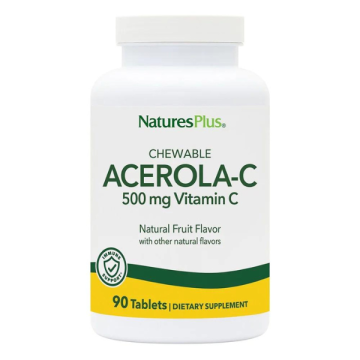 Natures Plus Acerola-C 500mg Vitamin C 90chew.tabs