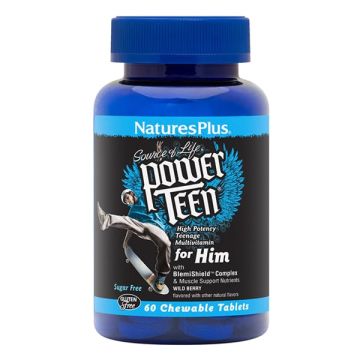 Natures Plus Power Teen for Him 60chew.tabs