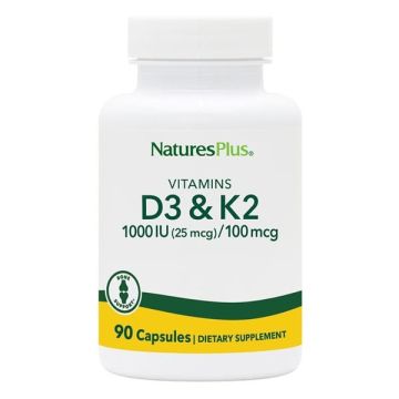 Natures Plus Vitamins D3 1000IU & K2 100mcg 90caps