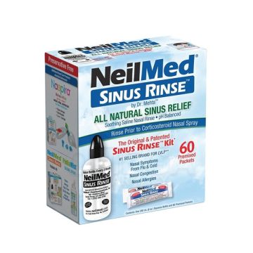 NeilMed Sinus Rinse Kit Σύστημα Ρινικών Πλύσεων & 60 Προαναμεμειγμένα Φακελάκια 